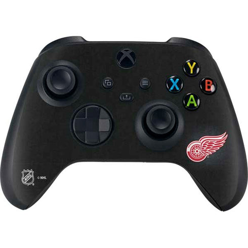 NHL Detroit Red Wings Black Background Xbox Series X Controller Skin