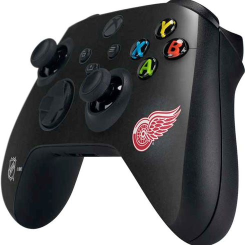 NHL Detroit Red Wings Black Background Xbox Series X Controller Skin