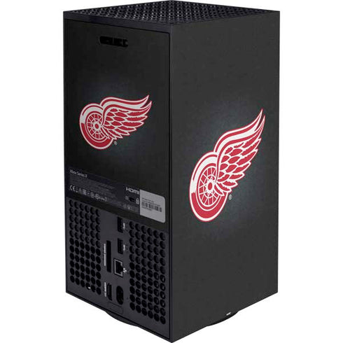 NHL Detroit Red Wings Black Background XBox Series X Digital Edition Bundle Skin