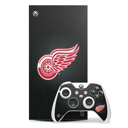 NHL Detroit Red Wings Black Background Xbox Series X Skins