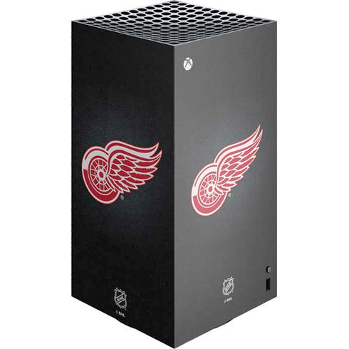 NHL Detroit Red Wings Black Background XBox Series X Digital Edition Console Skin