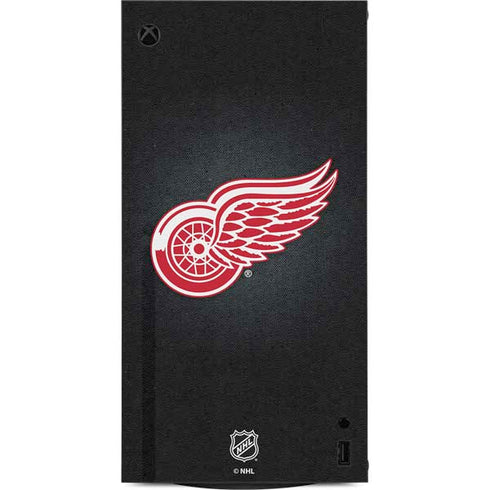 NHL Detroit Red Wings Black Background XBox Series X Digital Edition Console Skin