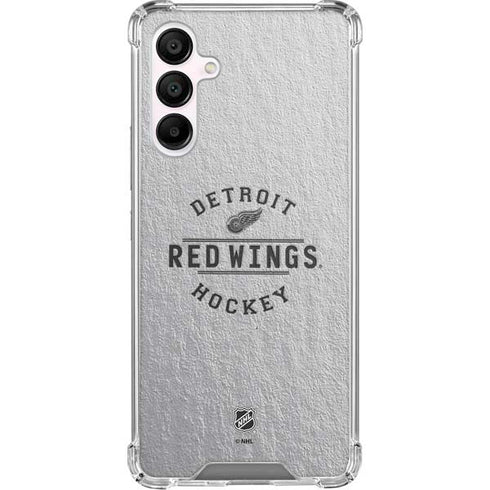 NHL Detroit Red Wings Black Text Galaxy A16 5G Clear Case