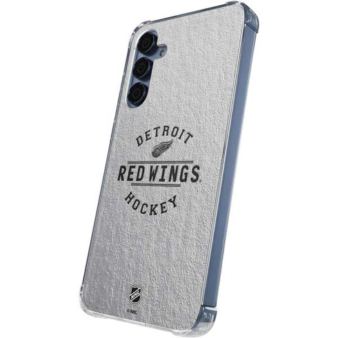 NHL Detroit Red Wings Black Text Galaxy A35 5G Clear Case