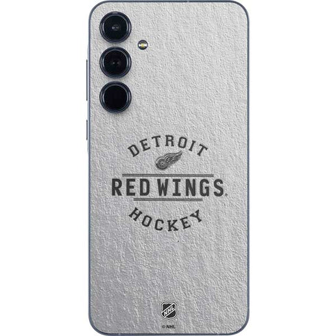 NHL Detroit Red Wings Black Text Galaxy A36 5G Skin
