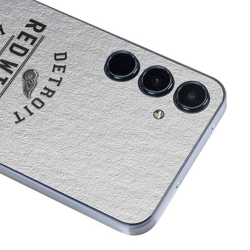 NHL Detroit Red Wings Black Text Galaxy A55 5G Skin