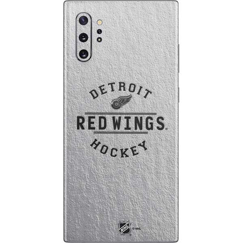 NHL Detroit Red Wings Black Text Galaxy Note 10 Plus Skin