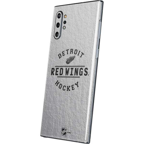 NHL Detroit Red Wings Black Text Galaxy Note 10 Plus Skin