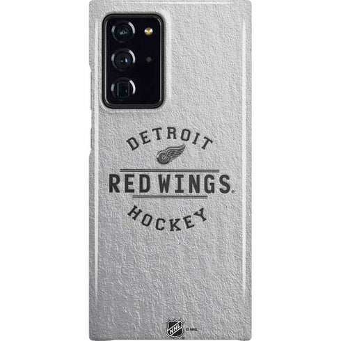 NHL Detroit Red Wings Black Text Galaxy Cases