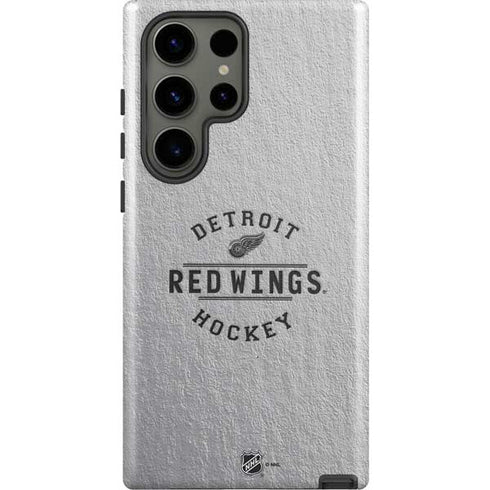 NHL Detroit Red Wings Black Text Galaxy S23 Ultra Pro Case
