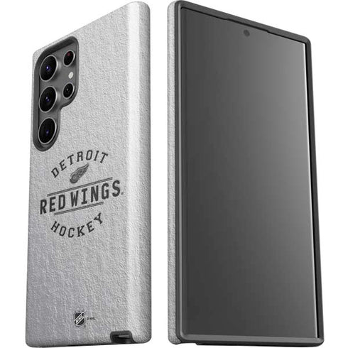 NHL Detroit Red Wings Black Text Galaxy S23 Ultra Pro Case
