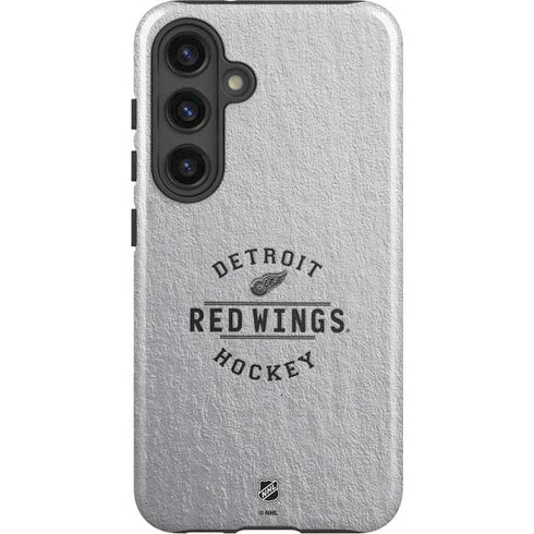 NHL Detroit Red Wings Black Text Galaxy S25 Impact Case