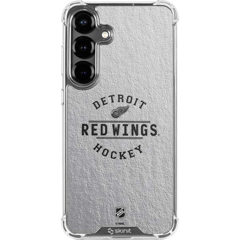 NHL Detroit Red Wings Black Text Galaxy S26 Plus Clear Case