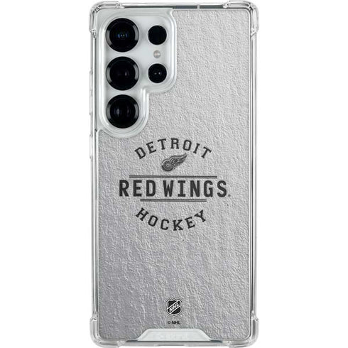 NHL Detroit Red Wings Black Text Galaxy S26 Ultra Clear Case
