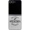 NHL Detroit Red Wings Black Text Galaxy Z Flip6 Skin