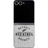 NHL Detroit Red Wings Black Text Galaxy Z Flip6 Skin
