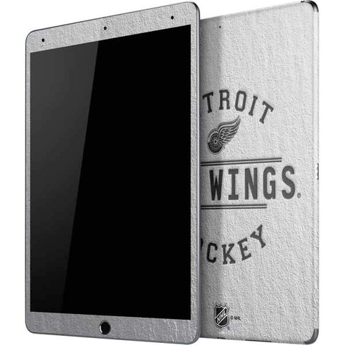 NHL Detroit Red Wings Black Text iPad Skins