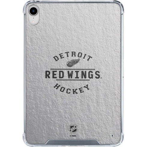 NHL Detroit Red Wings Black Text iPad 11th Gen (2025) Clear Case