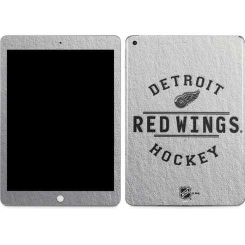 NHL Detroit Red Wings Black Text Apple iPad Skin