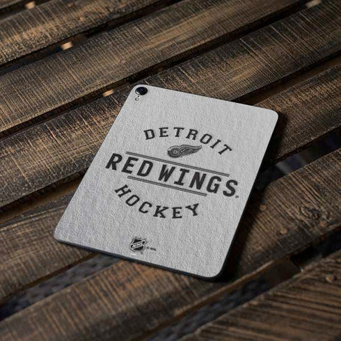 NHL Detroit Red Wings Black Text Apple iPad Pro Skin