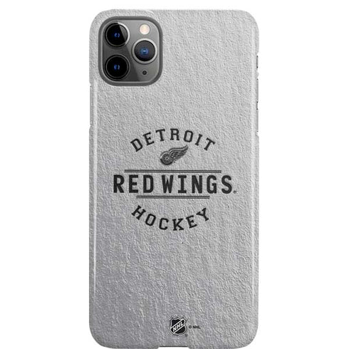 NHL Detroit Red Wings Black Text iPhone Cases