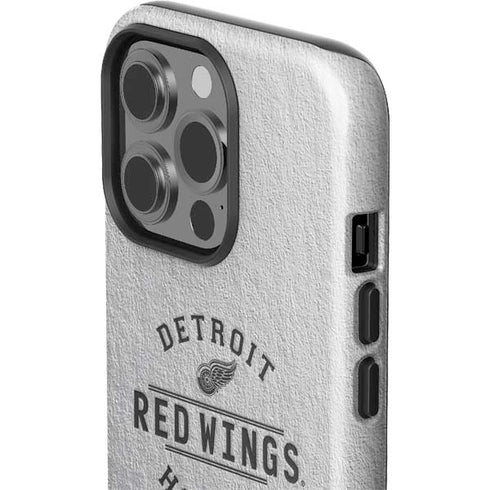 NHL Detroit Red Wings Black Text iPhone 15 Pro Impact Case