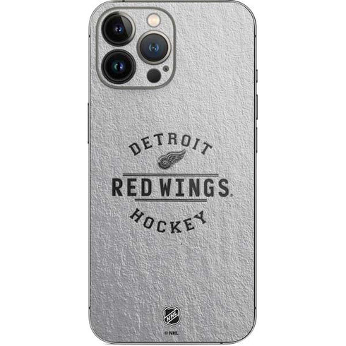 NHL Detroit Red Wings Black Text iPhone 15 Pro Max Skin