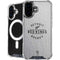 NHL Detroit Red Wings Black Text iPhone 16 MagSafe Case