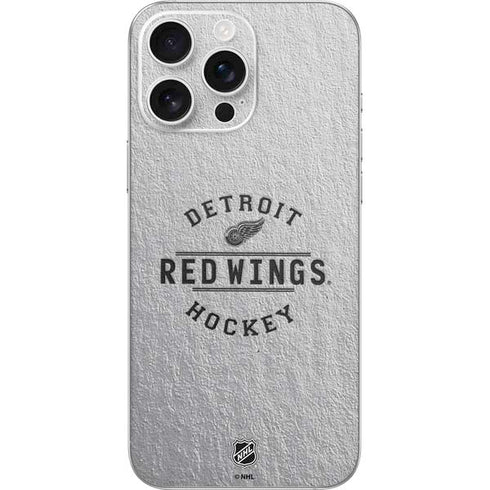 NHL Detroit Red Wings Black Text iPhone 16 Pro Max Skin