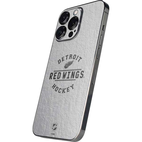 NHL Detroit Red Wings Black Text iPhone 16 Pro Max Skin