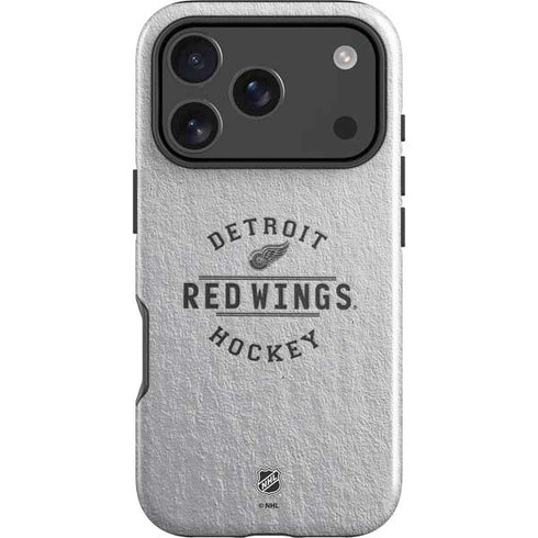 NHL Detroit Red Wings Black Text iPhone 18 Pro Impact Case