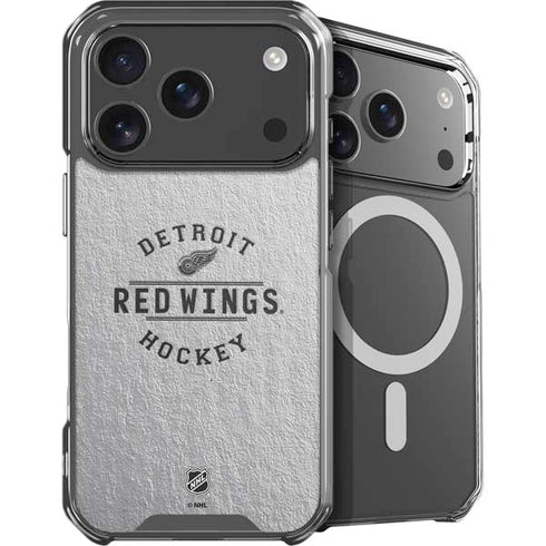 NHL Detroit Red Wings Black Text iPhone 18 Pro MagSafe Case