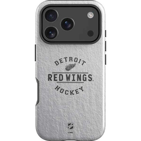 NHL Detroit Red Wings Black Text iPhone 18 Pro Max Impact Case