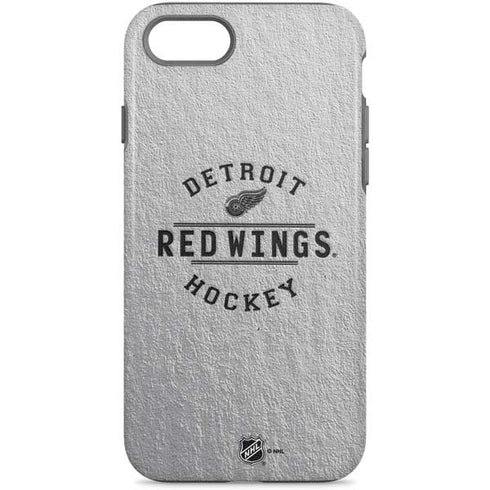NHL Detroit Red Wings Black Text iPhone Cases