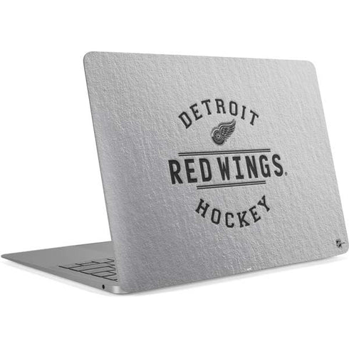 NHL Detroit Red Wings Black Text Apple MacBook Air Skin