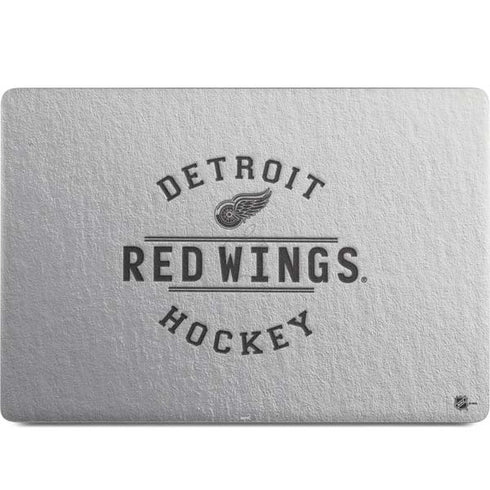 NHL Detroit Red Wings Black Text MacBook Skins