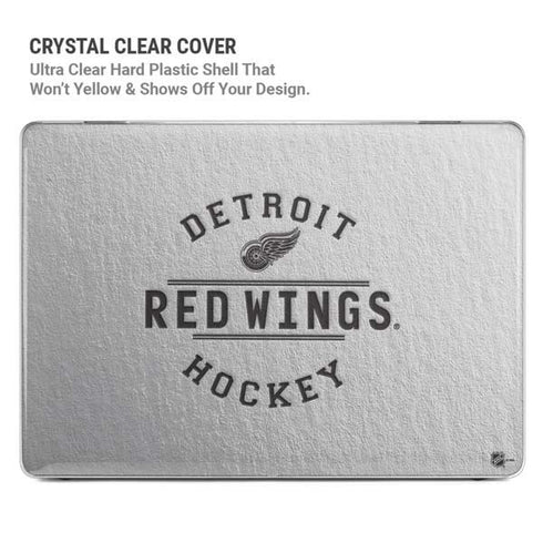 NHL Detroit Red Wings Black Text MacBook Cases