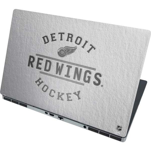 NHL Detroit Red Wings Black Text Dell Precision Skin