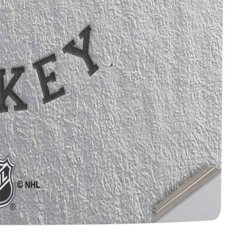 NHL Detroit Red Wings Black Text PS5 Pro Console Skin