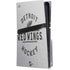 NHL Detroit Red Wings Black Text PS5 Pro Disk Console Skin