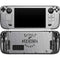 NHL Detroit Red Wings Black Text Steam Deck Handheld Gaming Computer OLED Skin