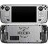 NHL Detroit Red Wings Black Text Steam Deck Handheld Gaming Computer OLED Skin