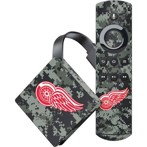 NHL Detroit Red Wings Camo Amazon Fire TV Skin