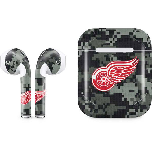 NHL Detroit Red Wings Camo Apple AirPods Skin