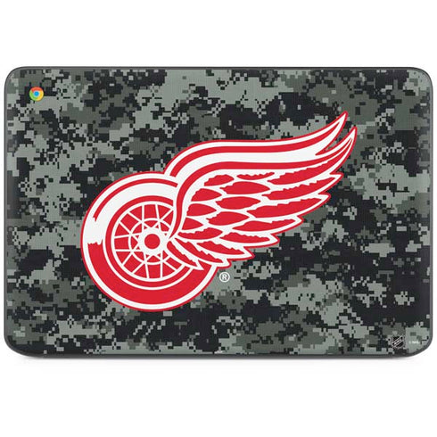 NHL Detroit Red Wings Camo HP Chromebook Skin