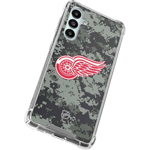 NHL Detroit Red Wings Camo Galaxy A16 5G Clear Case