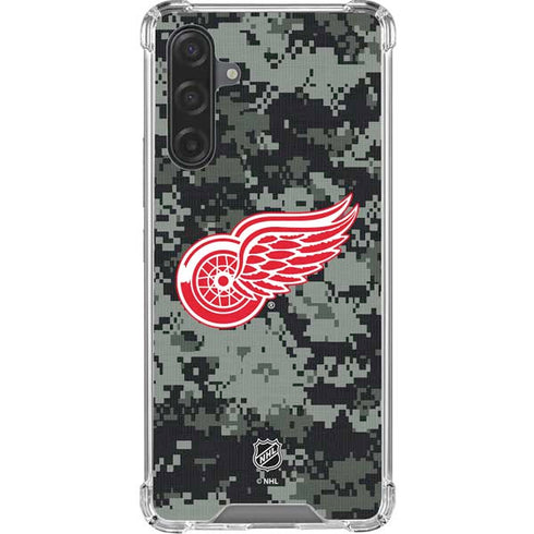 NHL Detroit Red Wings Camo Galaxy A17 Clear Case