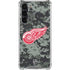 NHL Detroit Red Wings Camo Galaxy S24 FE Clear Case