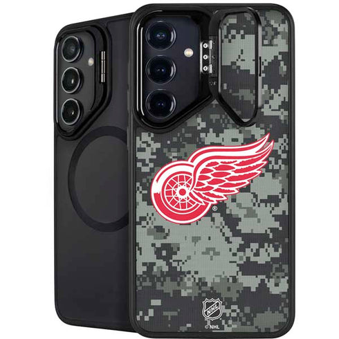 NHL Detroit Red Wings Camo Galaxy S25 Kickstand Case