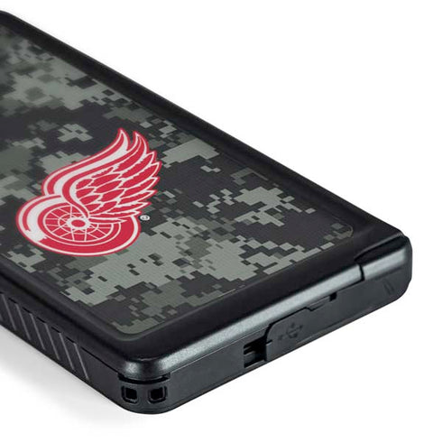 NHL Detroit Red Wings Camo Galaxy S24 Ultra Waterproof Case